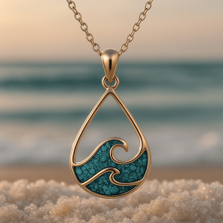 Pendant on Waves and Turquoise
