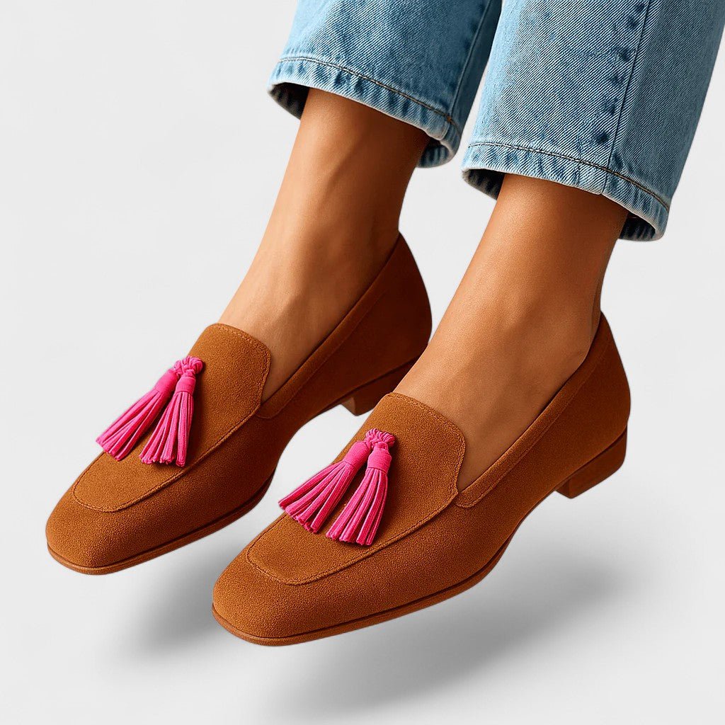 Pink | Nubuck Leather Moccasins