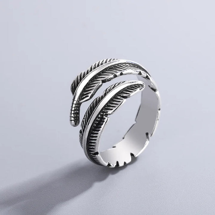 Piuma d'angelo - Anello commemorativo regolabile