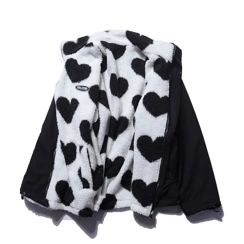 Alma | Reversible jacket with hearts