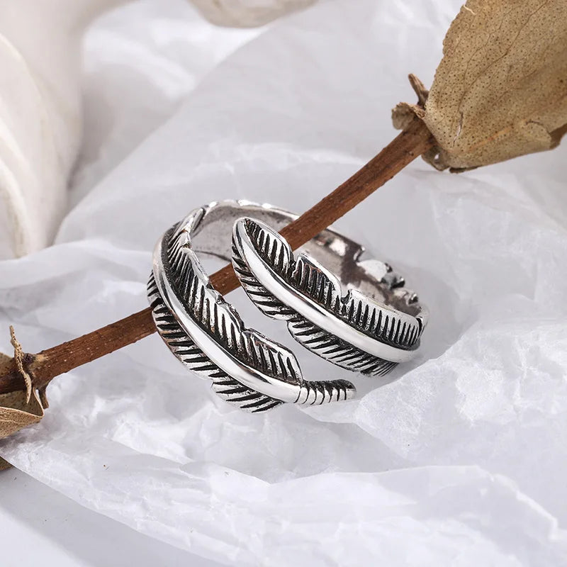 Piuma d'angelo - Anello commemorativo regolabile