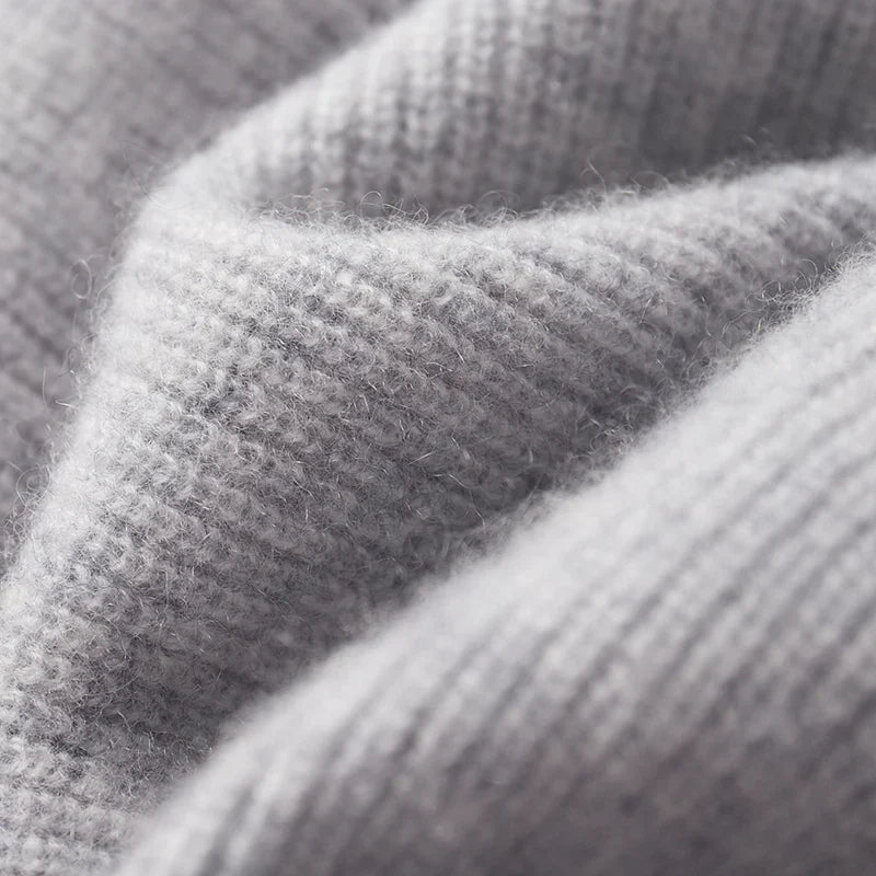 Luxury Cashmere Merino Wool Zip-Up