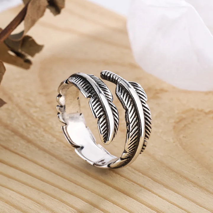 Piuma d'angelo - Anello commemorativo regolabile