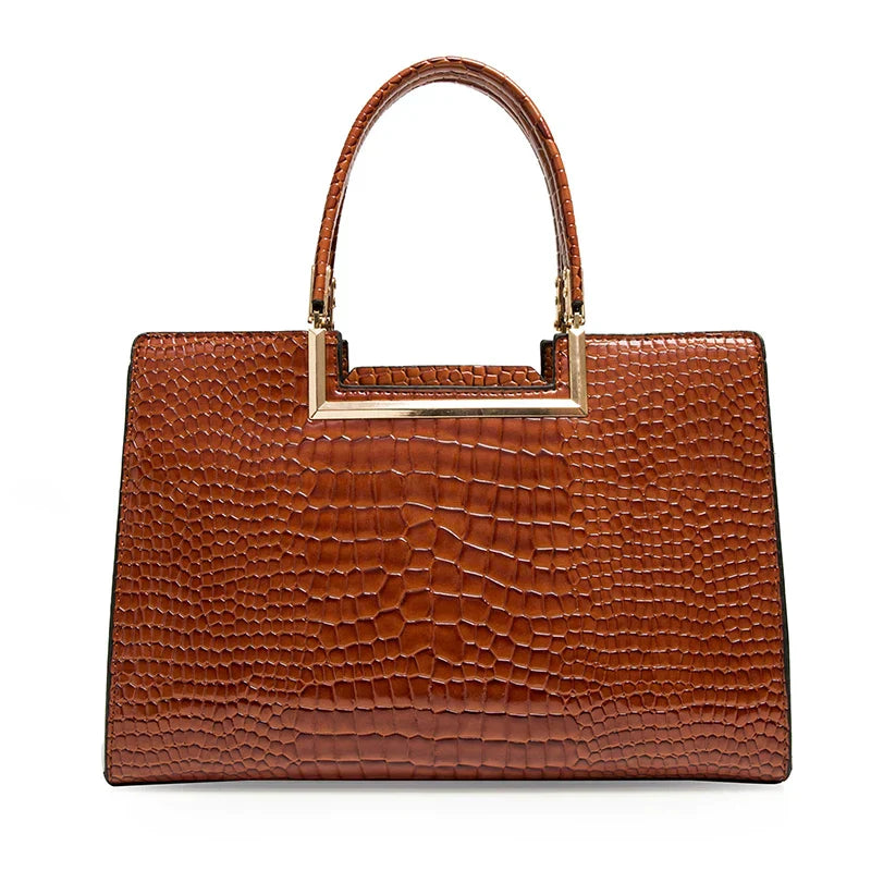 Leather Bag and Wallet Set