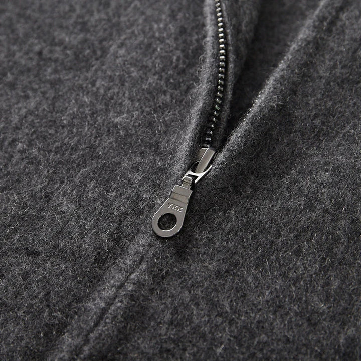 Pure Merino Wool Zip Sweater