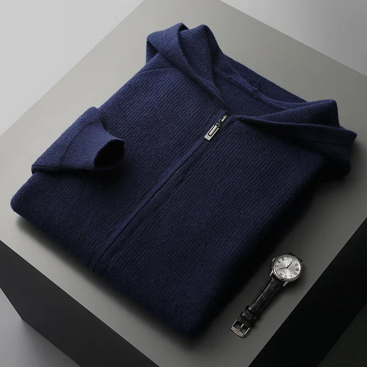 Luxury Cashmere Merino Wool Zip-Up
