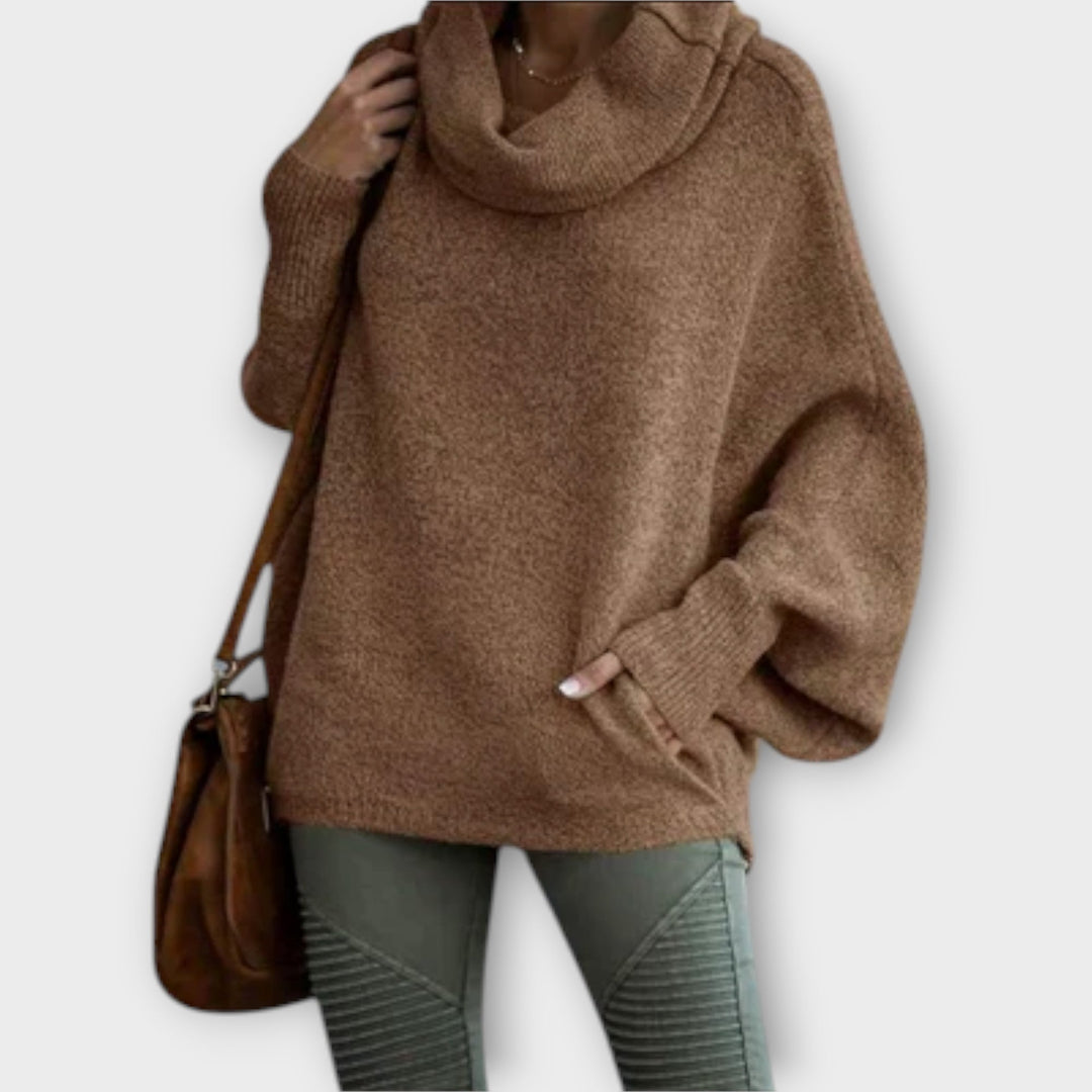 Ulrike - Elegant women's sweater in tortoiseshell style