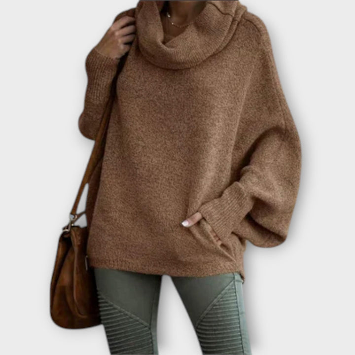 Ulrike - Elegant women's sweater in tortoiseshell style