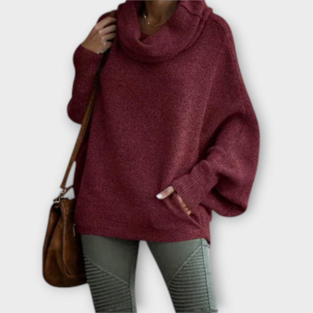 Ulrike - Elegant women's sweater in tortoiseshell style