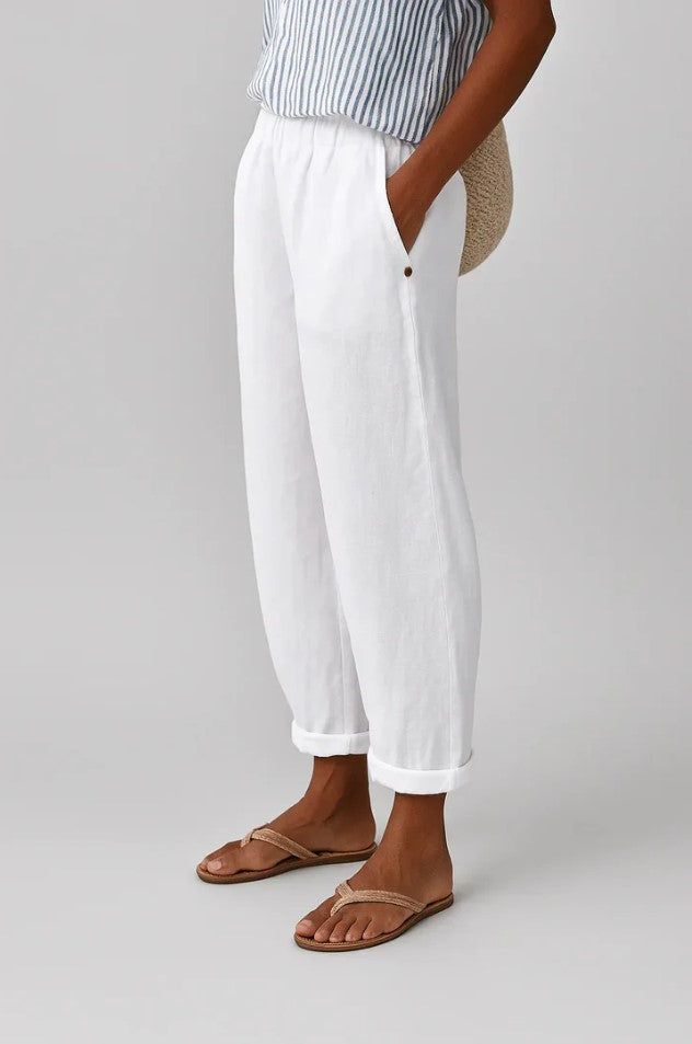 Romina I Timeless Linen-Cotton Trousers