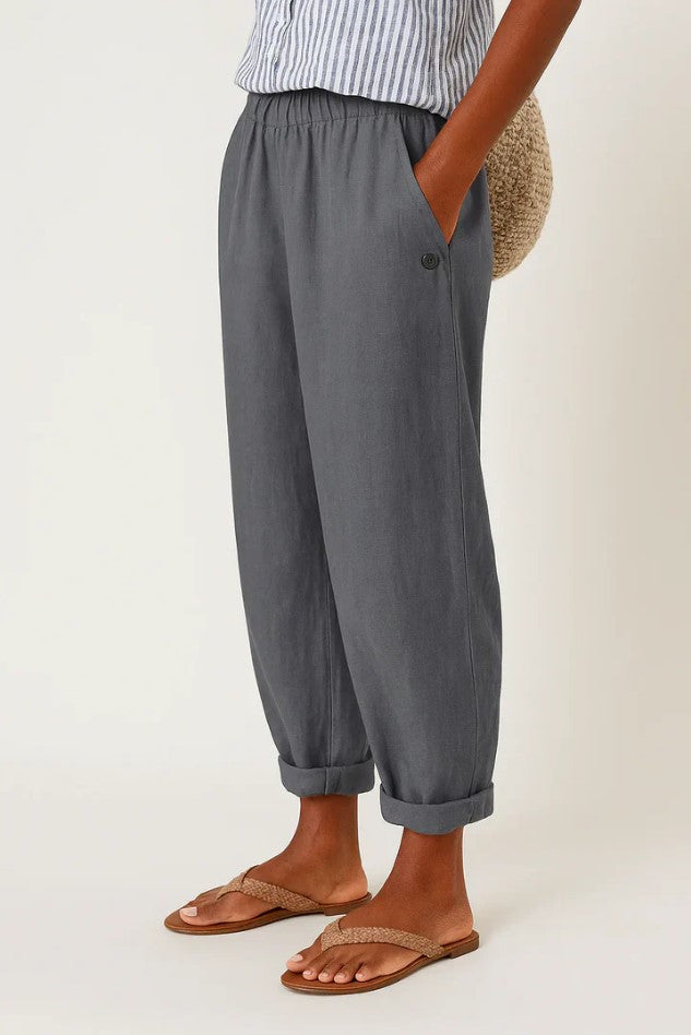 Romina I Timeless Linen-Cotton Trousers