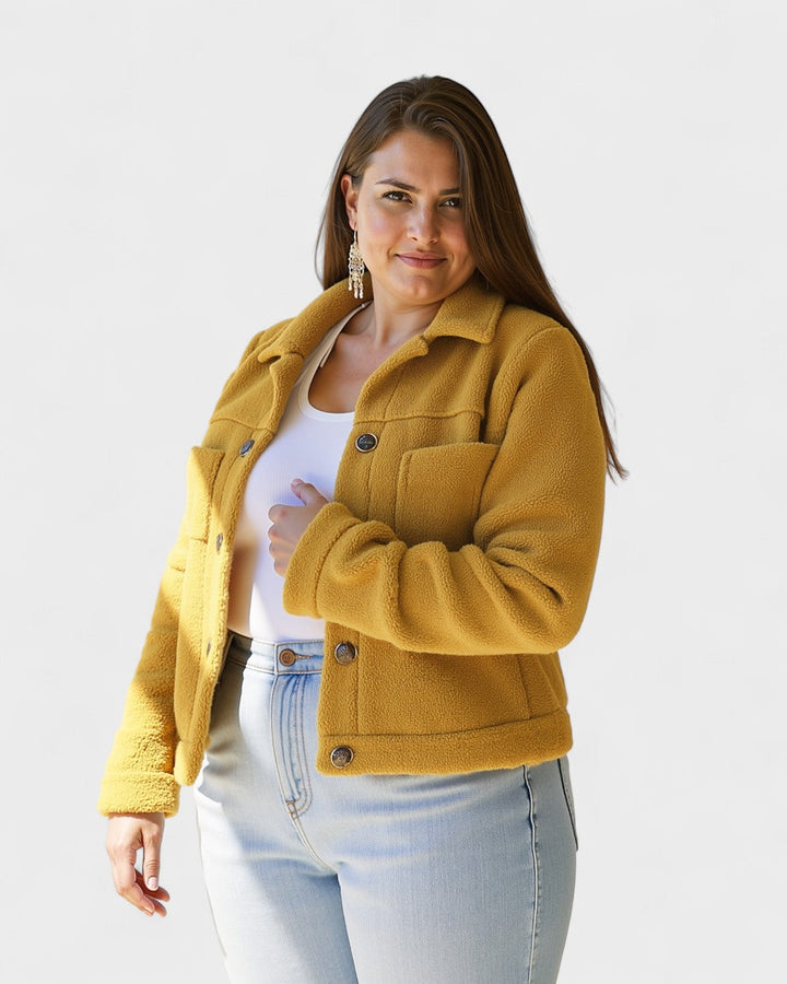 Selina™ Fleece Jacket – Elegance in Warmth