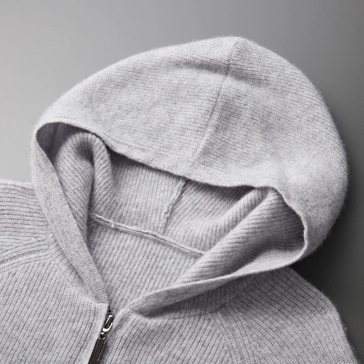 Luxury Cashmere Merino Wool Zip-Up