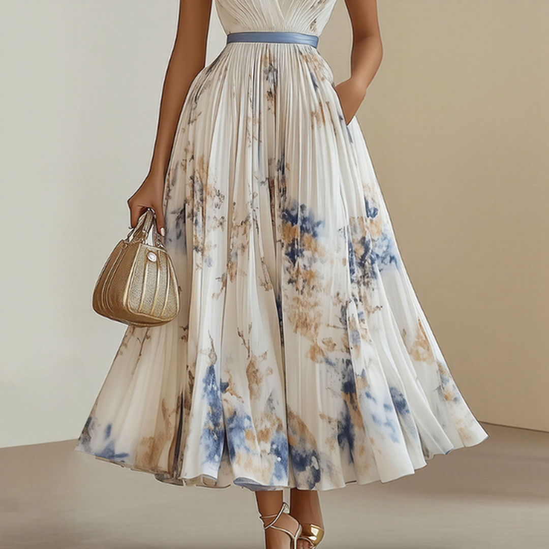 ELARA | DRESS WITH SOFT V-NECK