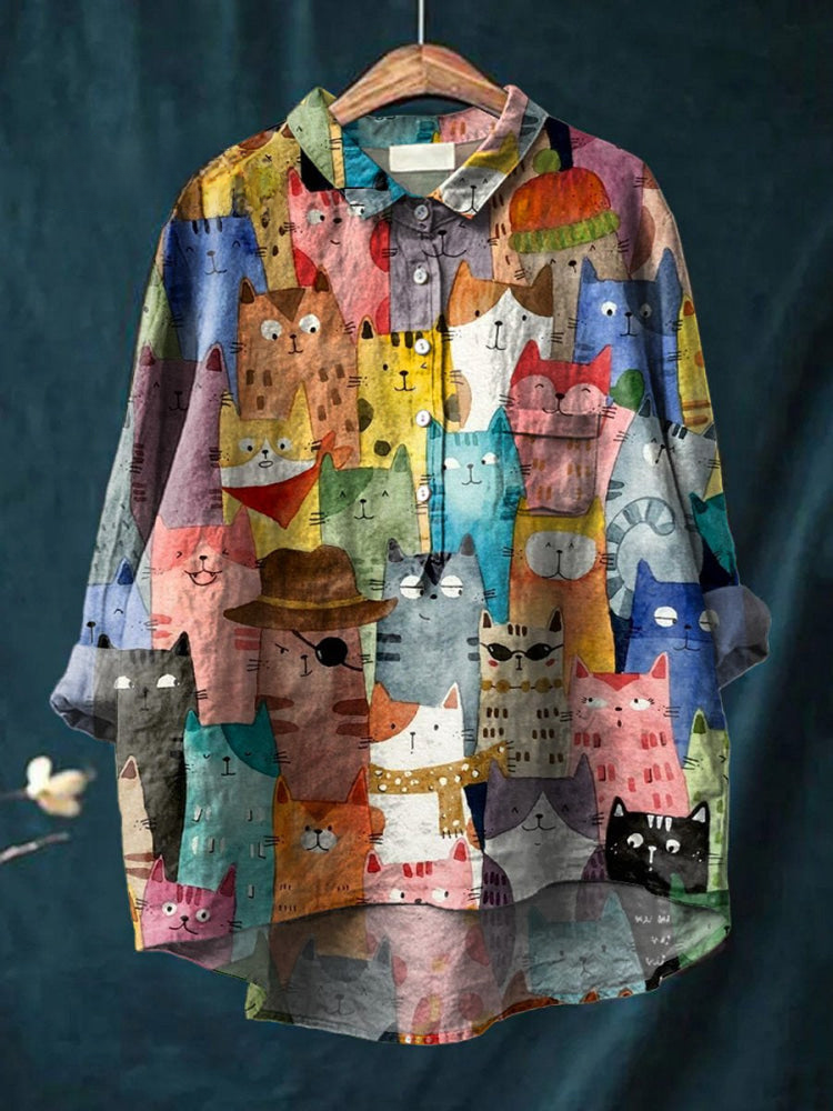 Clara | T-shirt with Creative Cats