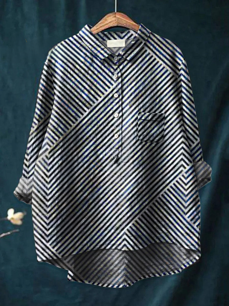 Ingrid | Modern Striped Shirt
