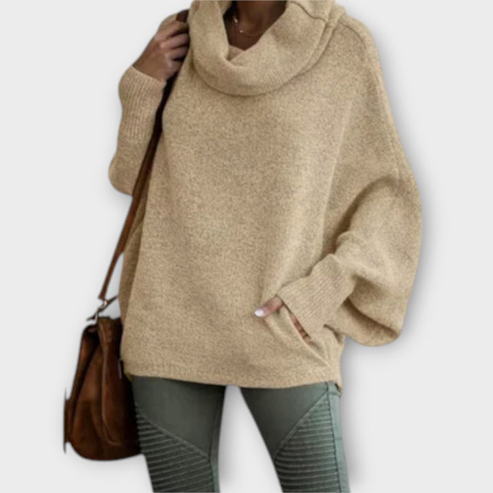 Ulrike - Elegant women's sweater in tortoiseshell style