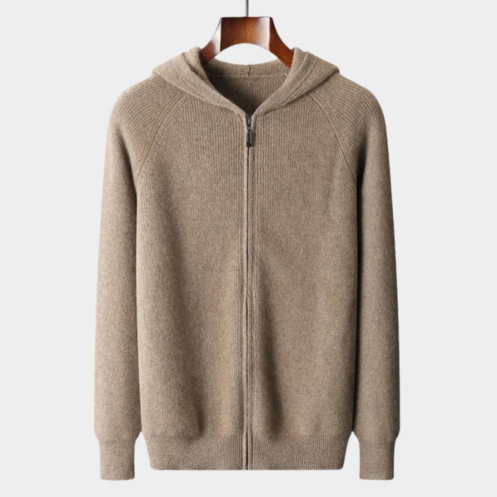 Luxury Cashmere Merino Wool Zip-Up