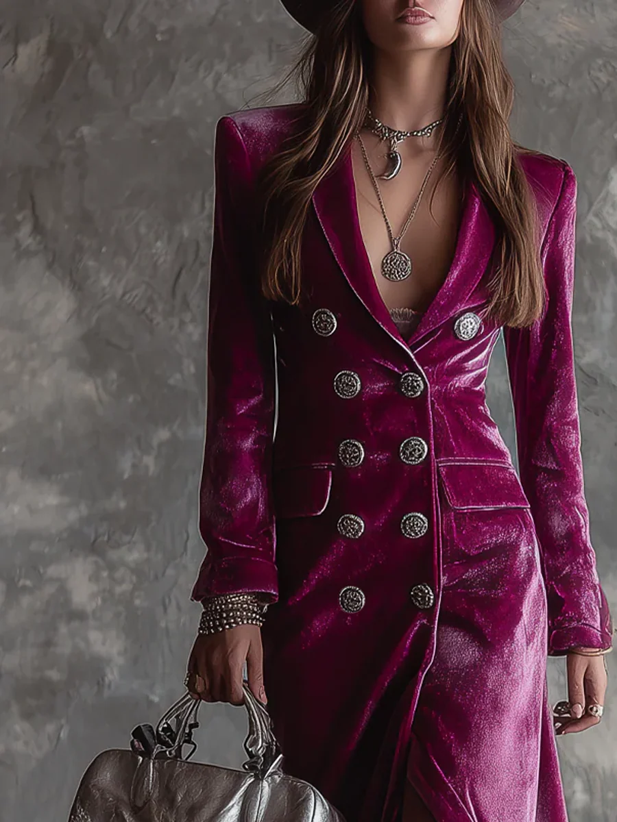 Lilac Velvet Maxi Dress