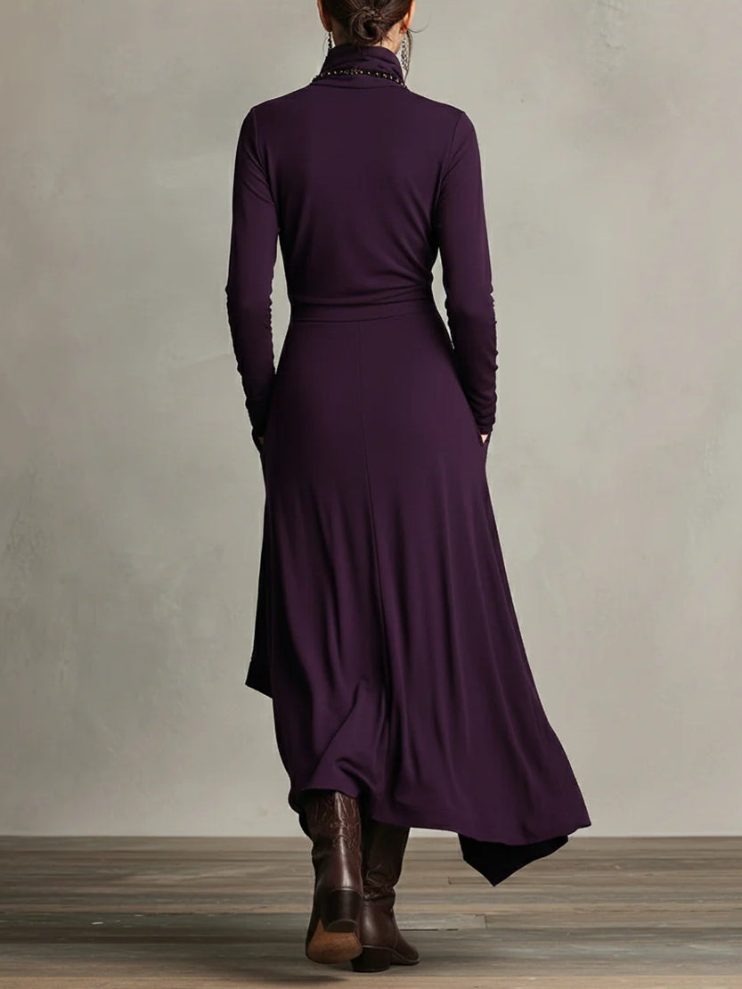 Patrizia | Asymetryczna Tunika Maxi Sukienka