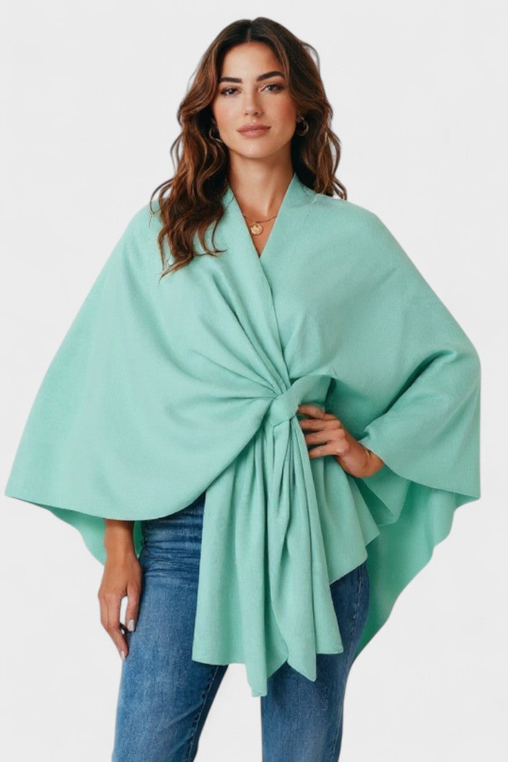 Yvette | Elegant Draped Poncho