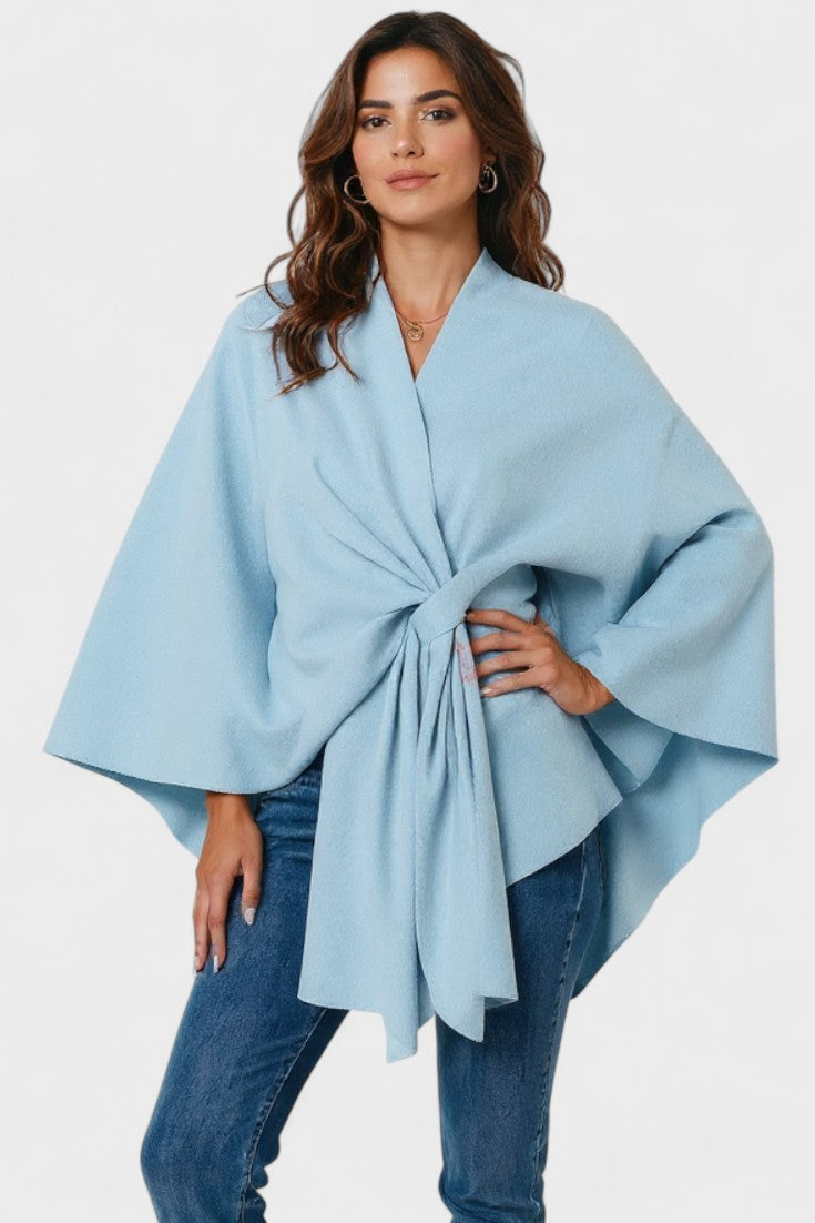 Yvette | Elegant Draped Poncho