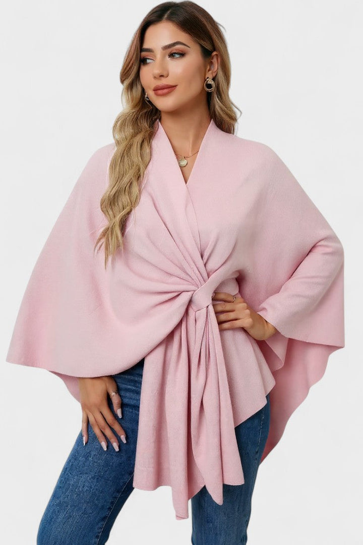 Yvette | Elegant Draped Poncho