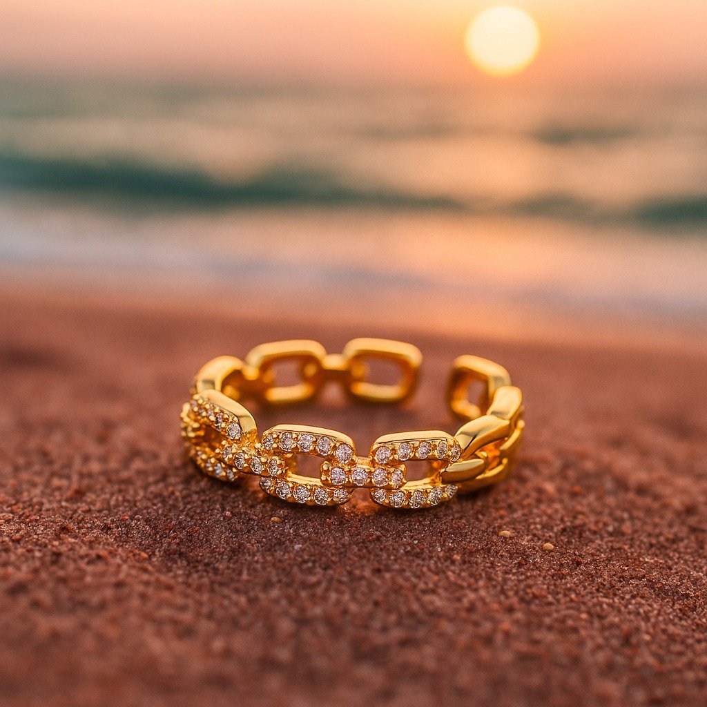 Zirconium Gold Ring