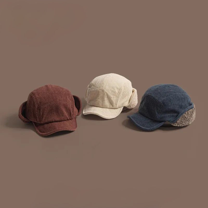 Hivéria – Ribbed Cap with Ear Flaps