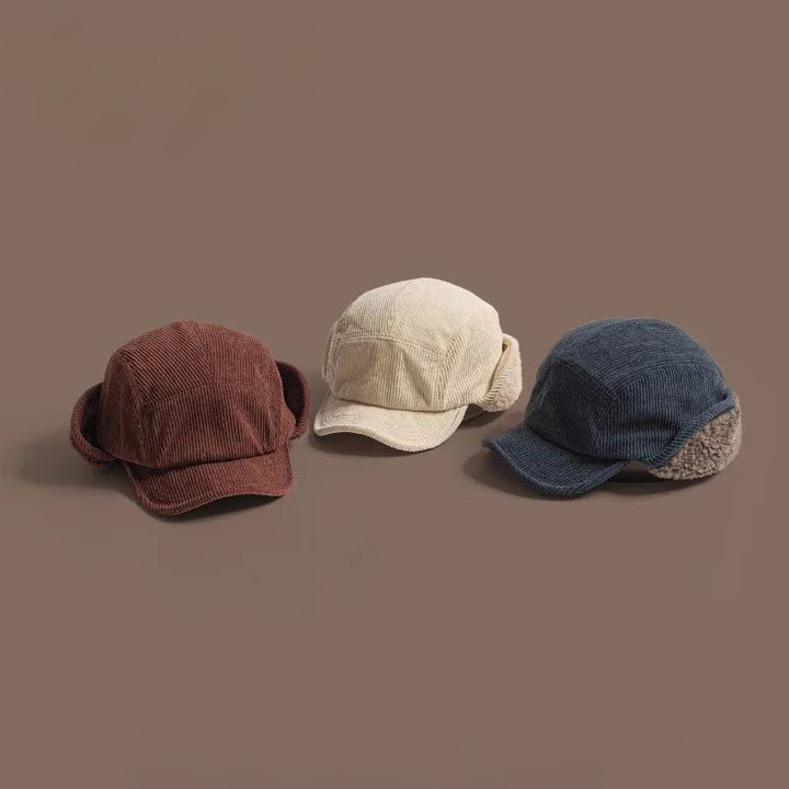 Hivéria – Ribbed Cap with Ear Flaps