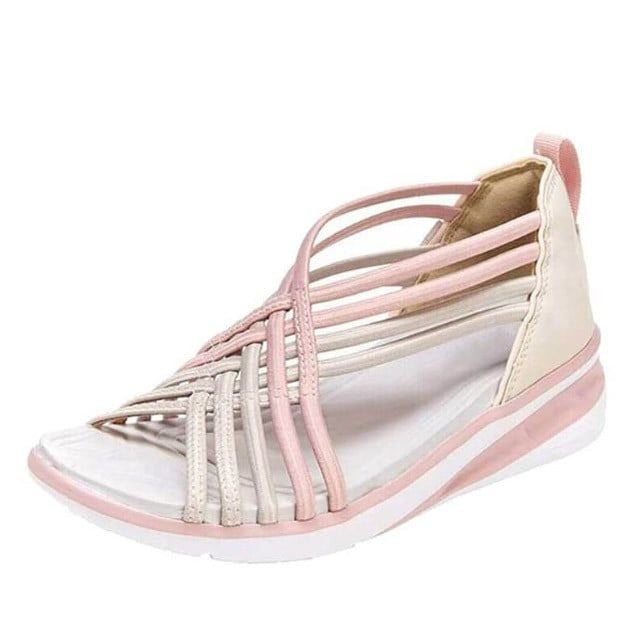 Lightweight, breathable orthopedic sandals with cushioning sole