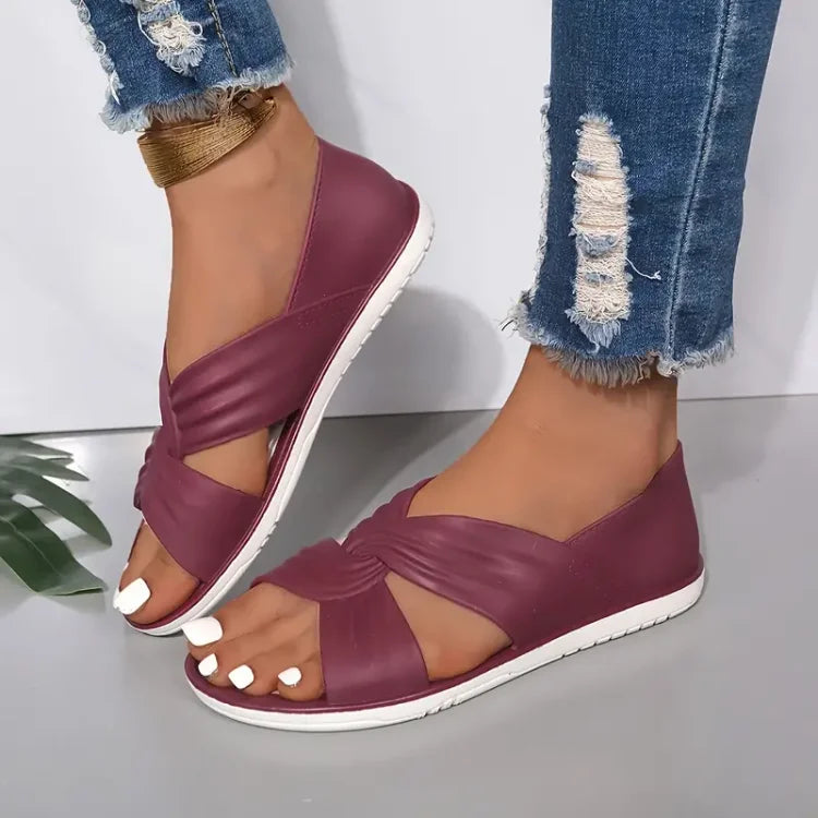 Women's Comfortable Orthopedic Slip-On Sandals with Bow