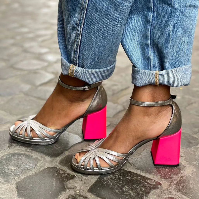 Marcella | Shiny Heeled Sandals