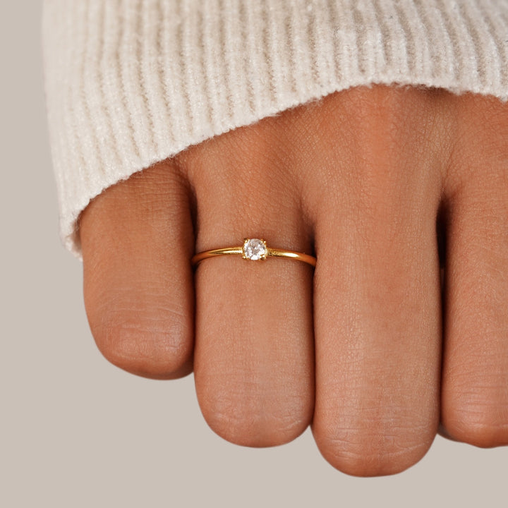 Golden Birthstone Rings