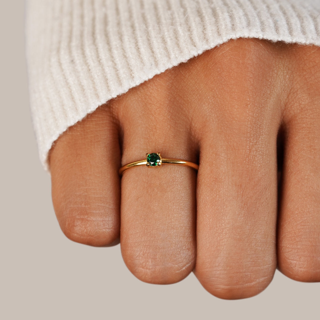 Golden Birthstone Rings