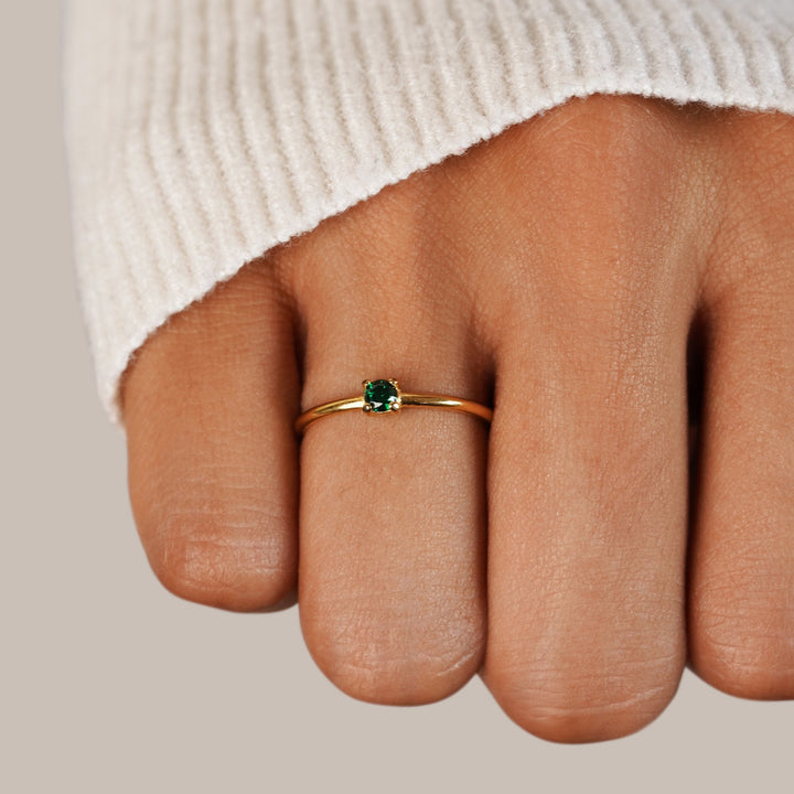 Golden Birthstone Rings