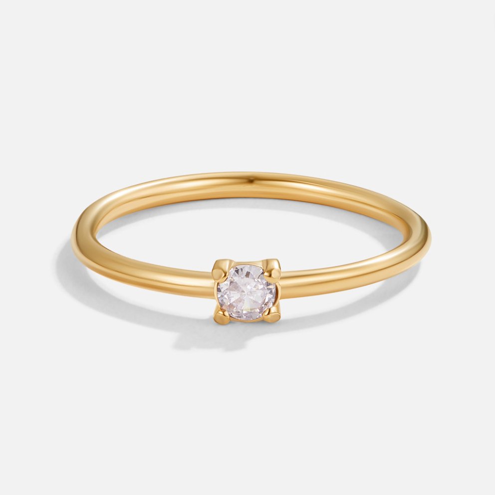 Golden Birthstone Rings