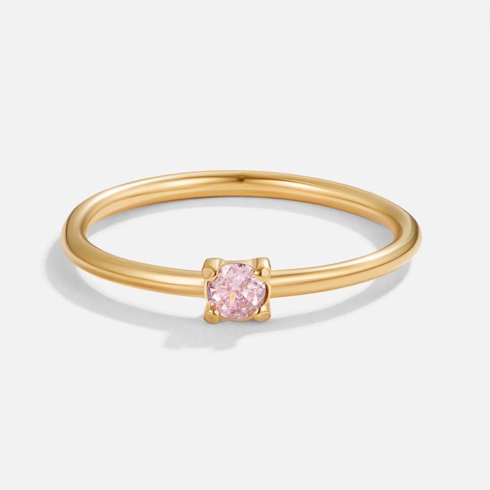 Golden Birthstone Rings