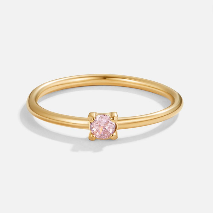 Golden Birthstone Rings
