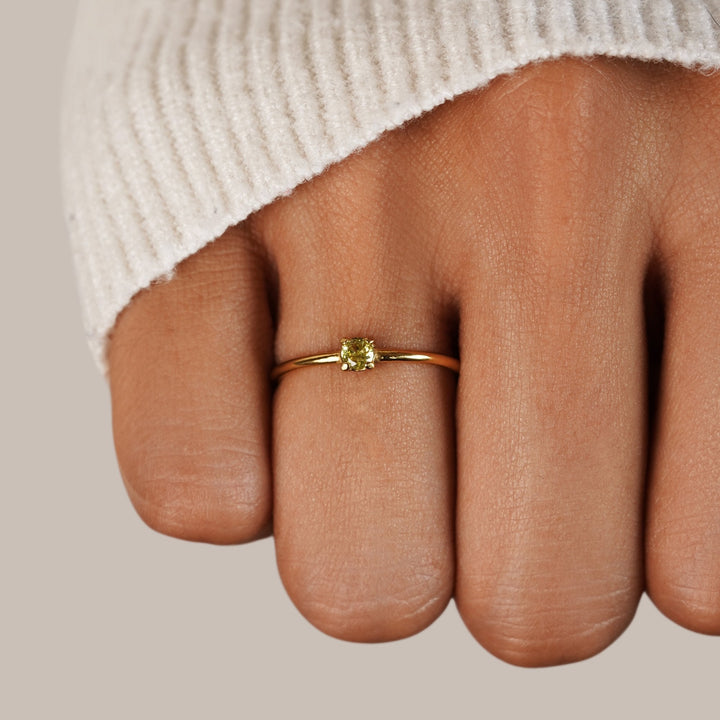 Golden Birthstone Rings