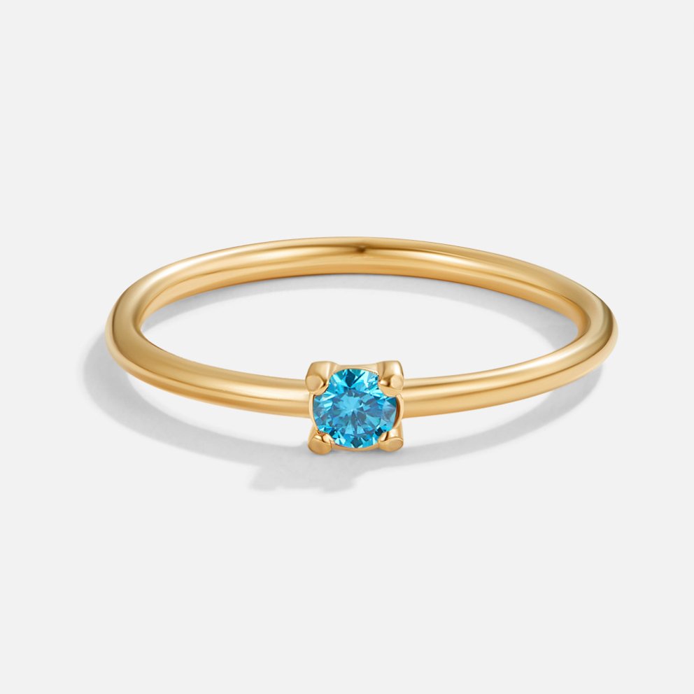 Golden Birthstone Rings