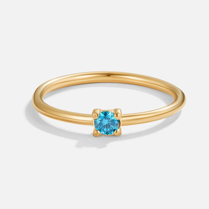 Golden Birthstone Rings