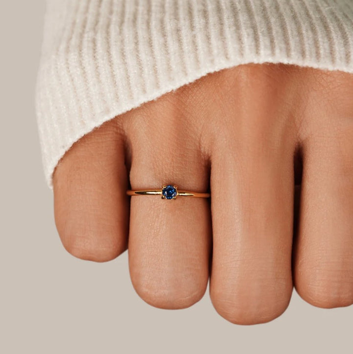 Golden Birthstone Rings