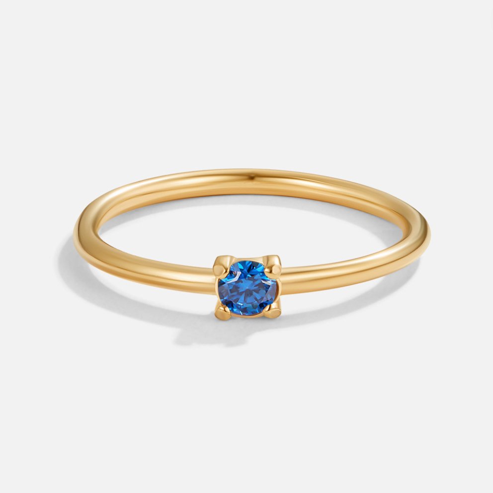 Golden Birthstone Rings