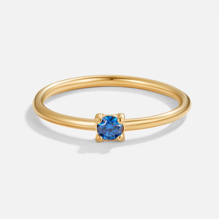 Golden Birthstone Rings