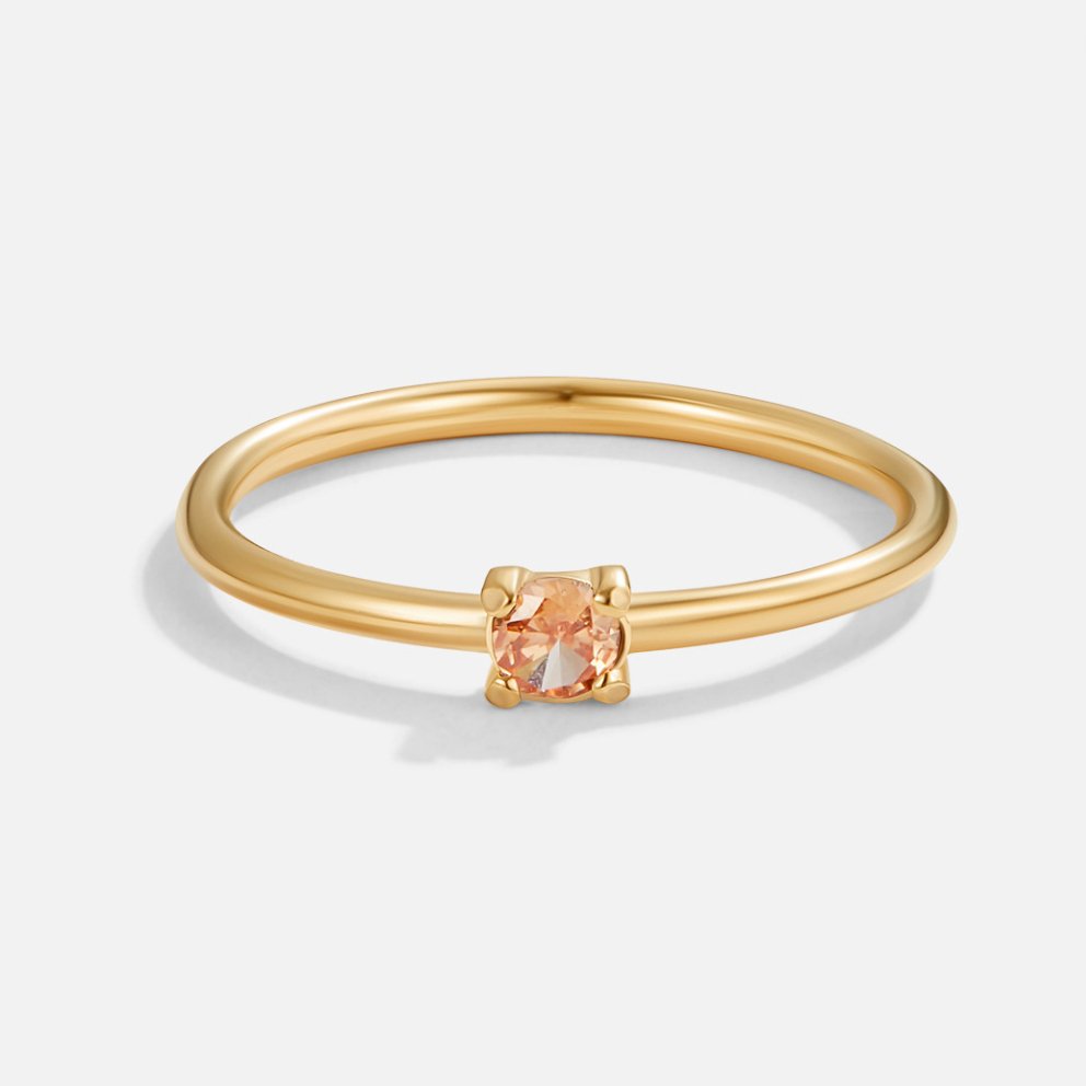 Golden Birthstone Rings