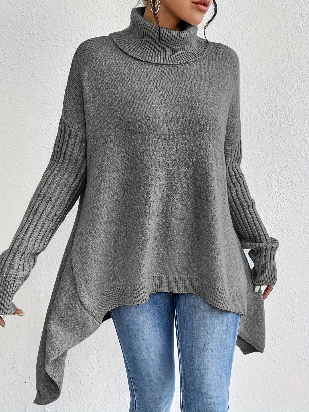 ODETTE™|Turtleneck Sweater Over