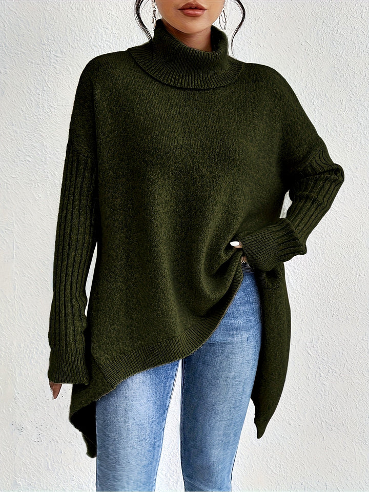 ODETTE™|Turtleneck Sweater Over