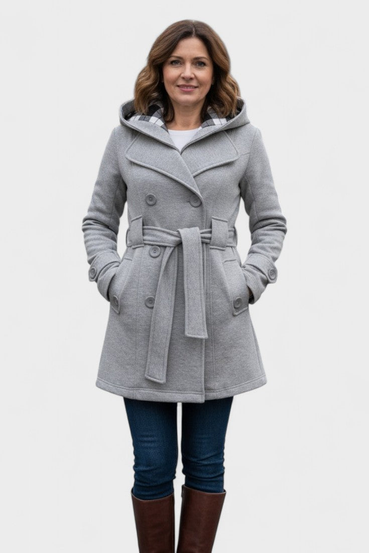 Leona™ | Double-breasted elegant coat