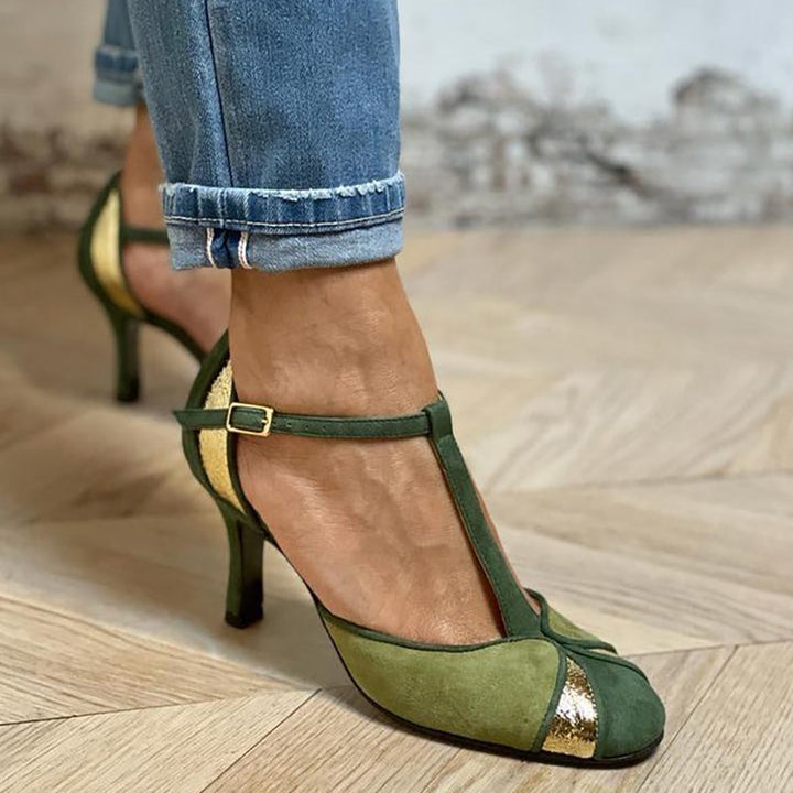Alessia | Patchwork Décolleté with Strap